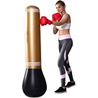 Justdolife Saco de boxeo Fitness Saco de arena pesado inflable Saco de torre de perforación para adultos